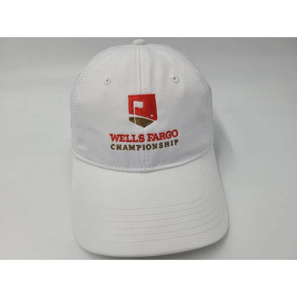 Women Wells Fargo Championship Ahead Adjustable Golf Hat Cap Ladies Fit‎ White